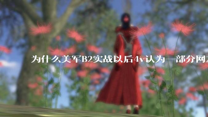 为什么美军B2实战以后4v认为一部分网友又没信心了？
