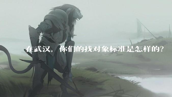 在武汉，你们的找对象标准是怎样的？